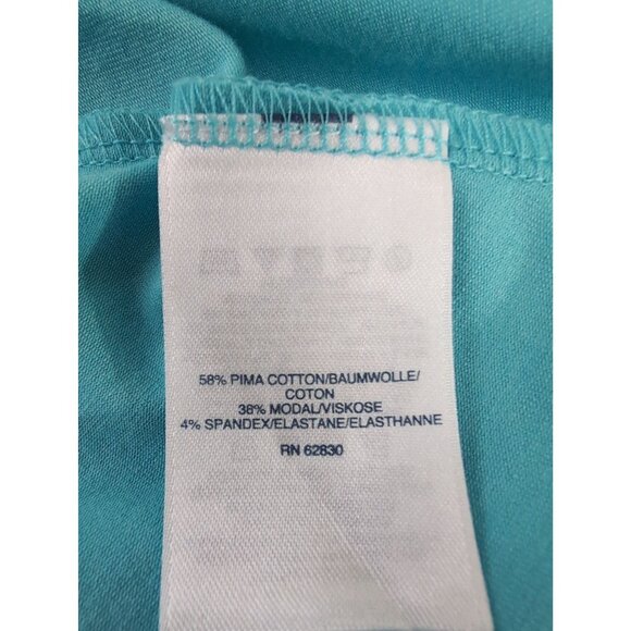 Lands End Wrap Front Dress Womens S Blue Sleeveless Stretch Career Day Out - Picture 6 of 9